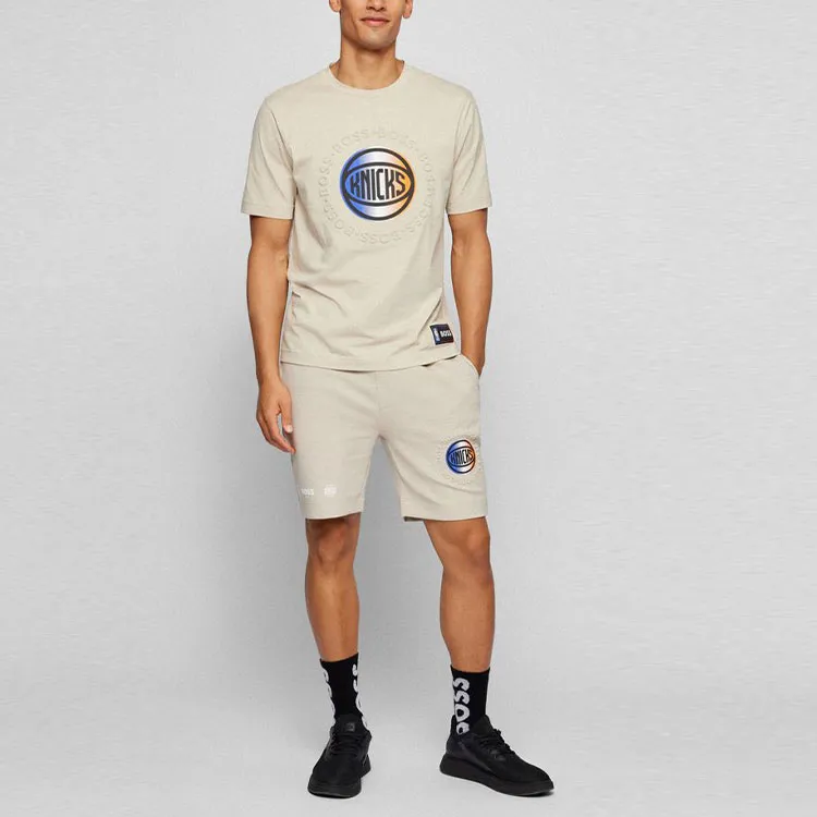 Nba X HUGO BOSS HUGO BOSS X NBA Casual Shorts Men Beige-1