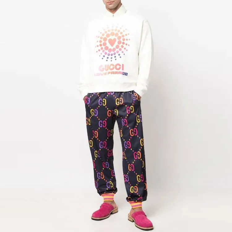 GUCCI Logo Printed Long-Sleeved Sweatshirt-1