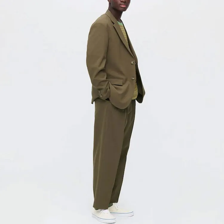 UNIQLO Casual Pants Unisex Dark Olive-1