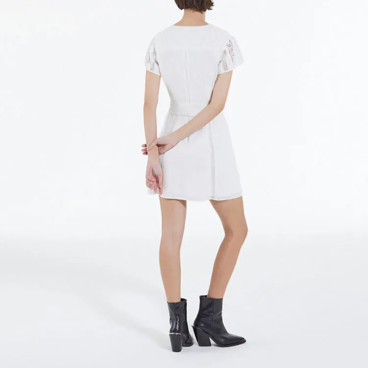 THE KOOPLES Short-Sleeved Dresses Women's White-1