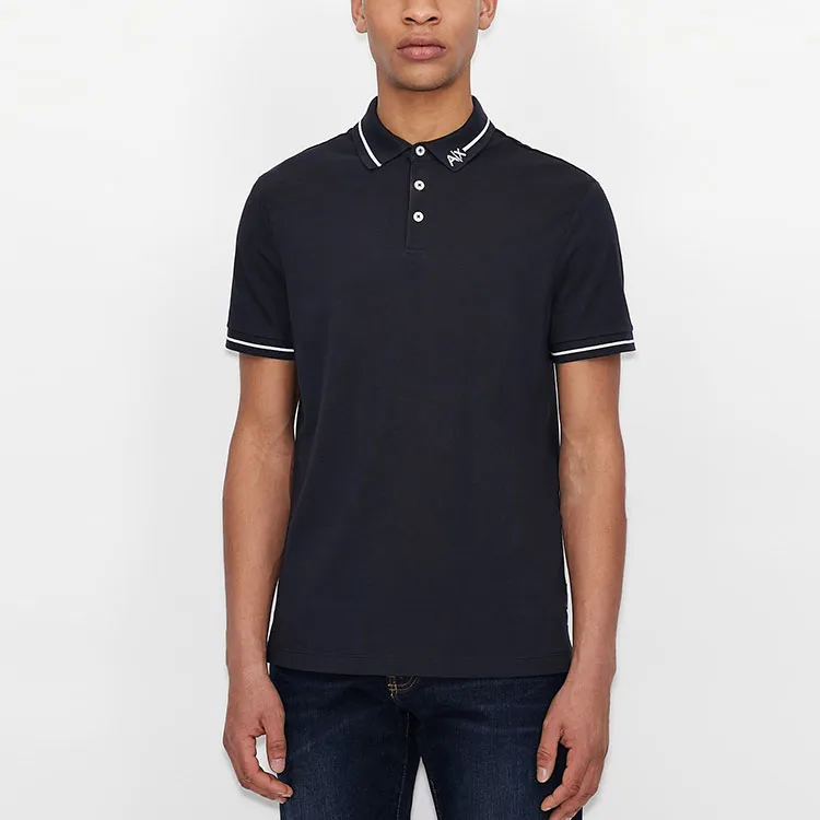 ARMANI EXCHANGE Polo Shirts Men Navy-2