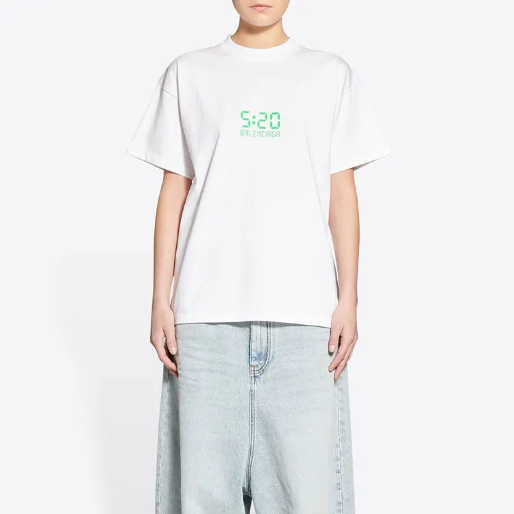 Balenciaga T-Shirt Loose Fit Women's White-1