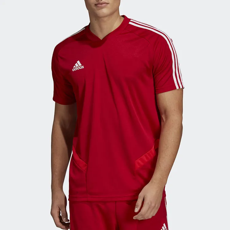 Adidas Raglan Sleeve T Shirt Men's Red-4