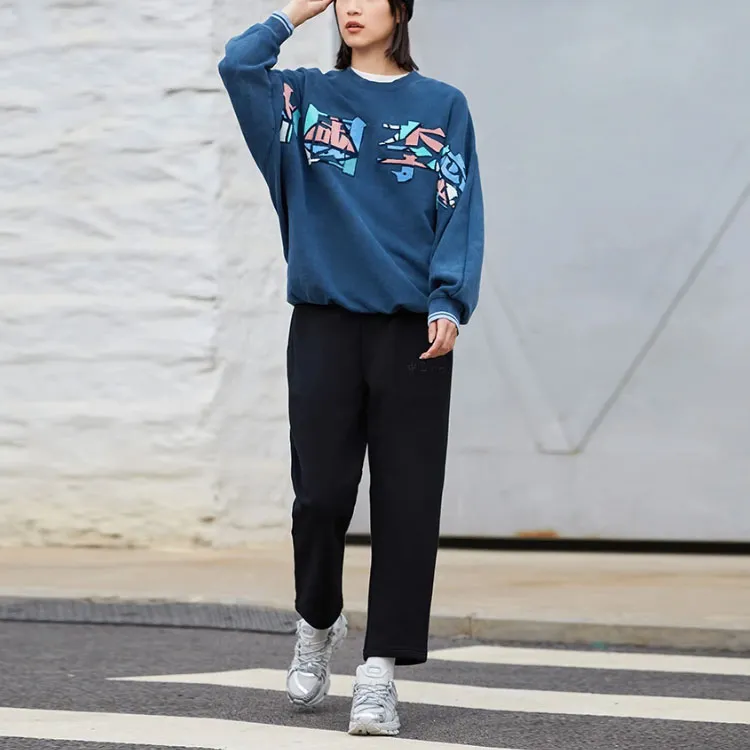 LiNing Sports Basketball Collection Sweatshirts Men Dark Prussian Blue-2