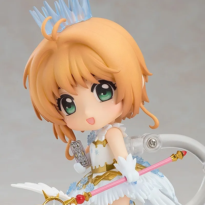 GSC Sakura Kinomoto Nendoroid No.1040 Cardcaptor Sakura Clear Card Edition Clear Ver. Chibi Figures 11cm-1