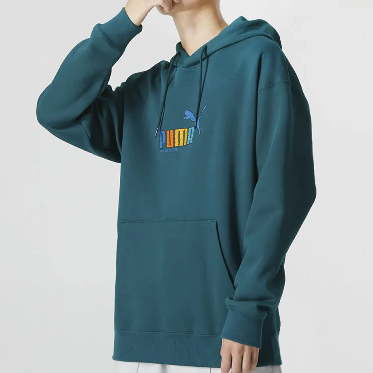 PUMA Sweatshirts Men Navy Green-4