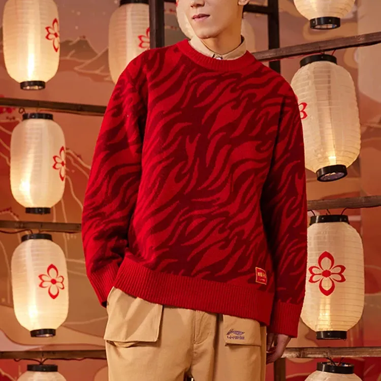 LiNing Sports Trend Series Sweater Unisex Red-2