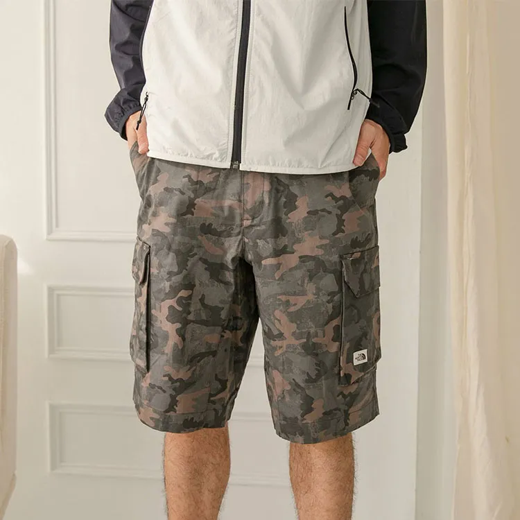 THE NORTH FACE Cargo Shorts Men Blue Gray Camouflage-2