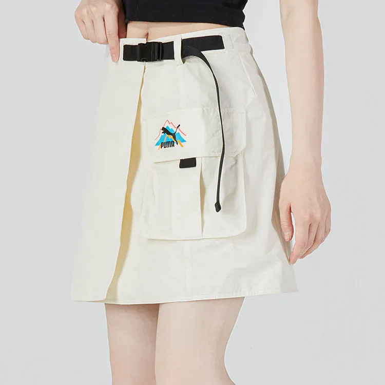 PUMA Casual Short Skirts Women's Beige-3