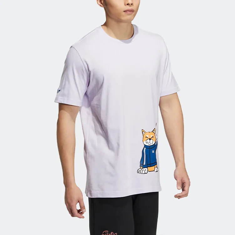 Adidas Originals T Shirts Men Lilac-3