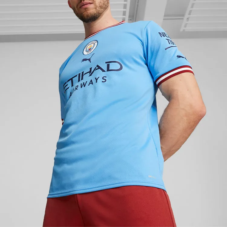 PUMA Manchester City Football Club Soccer Jersey Manchester City Men's Blue-3