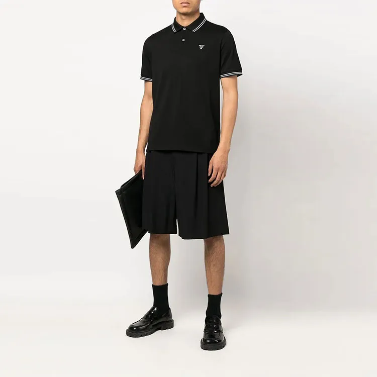 PRADA SS22 Polo Shirt Men's Black-2
