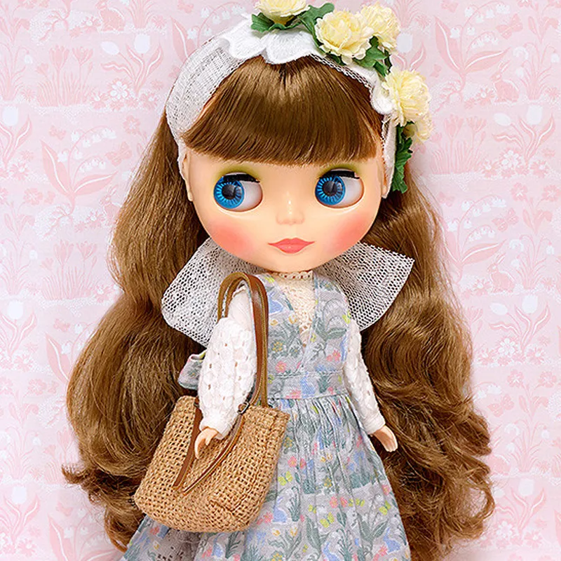 GSC Blythe Blue Rabbit Ball Jointed Dolls 30cm-1