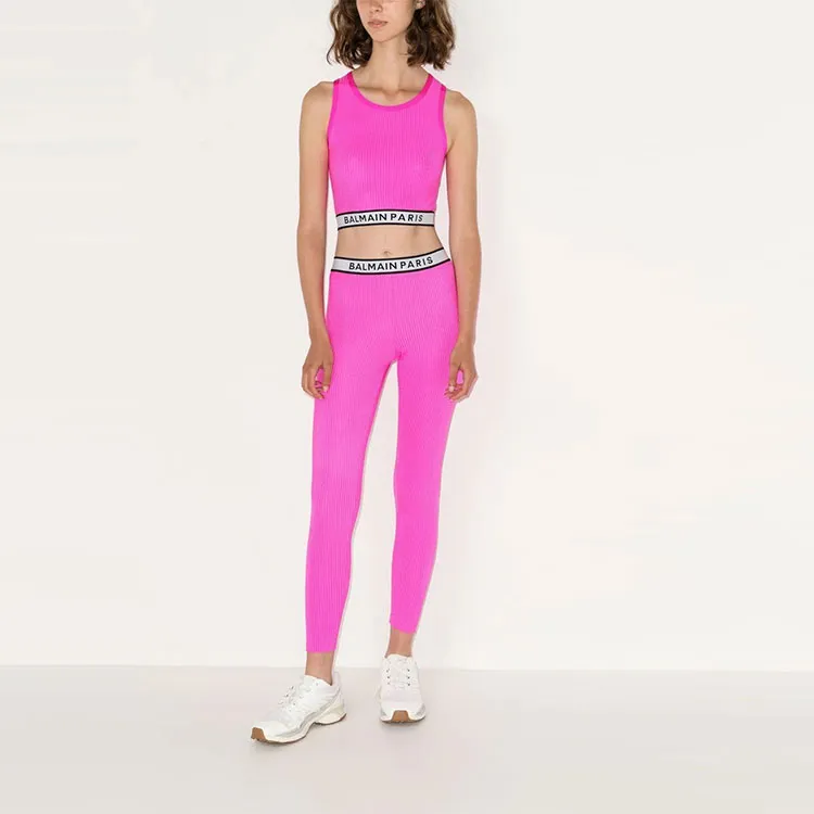 BALMAIN Leggings Women's Pink-1