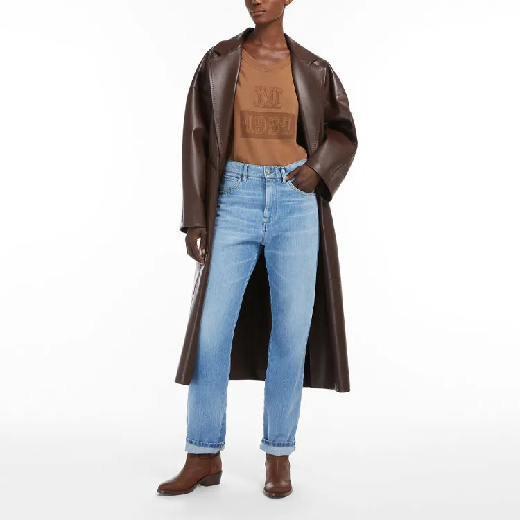 MaxMara Leather Jacket Women's Umber-3