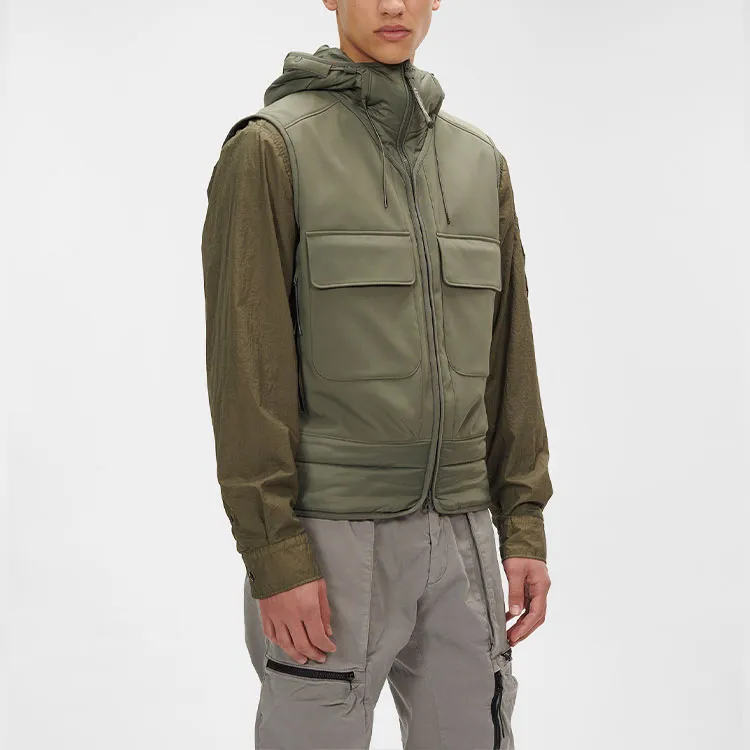 C.P. Company C.P. Shell R Mixed Goggle Vest-5