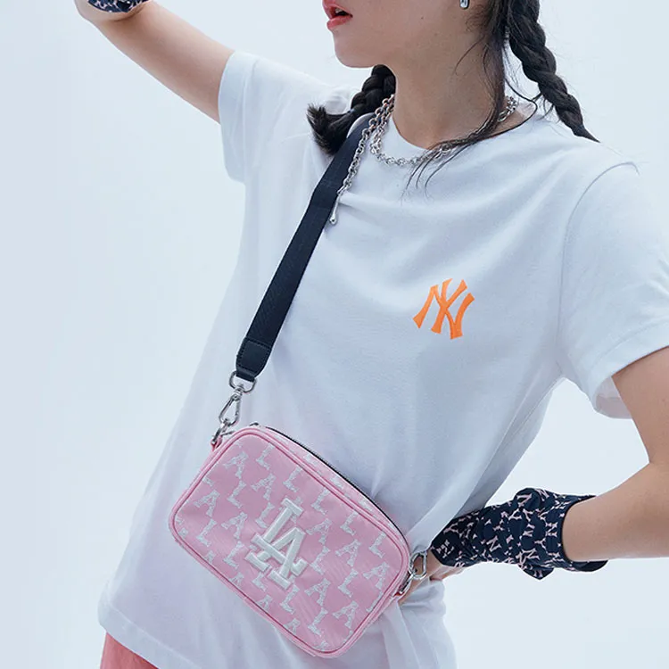 MLB New York Yankees T Shirt Unisex White Orange-2