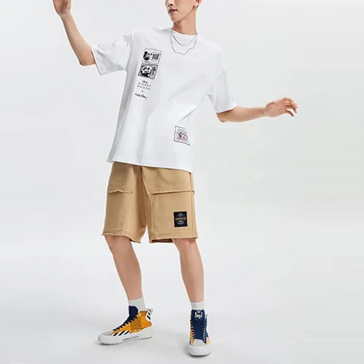LiNing x Disney Mickey X Keith Disney T Shirt Men's White-2