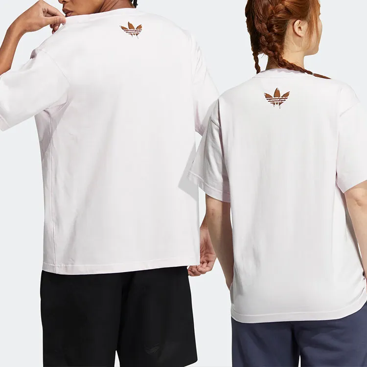 Adidas Originals Charr Morita Collaboration Collection T Shirt Unisex Pink-2