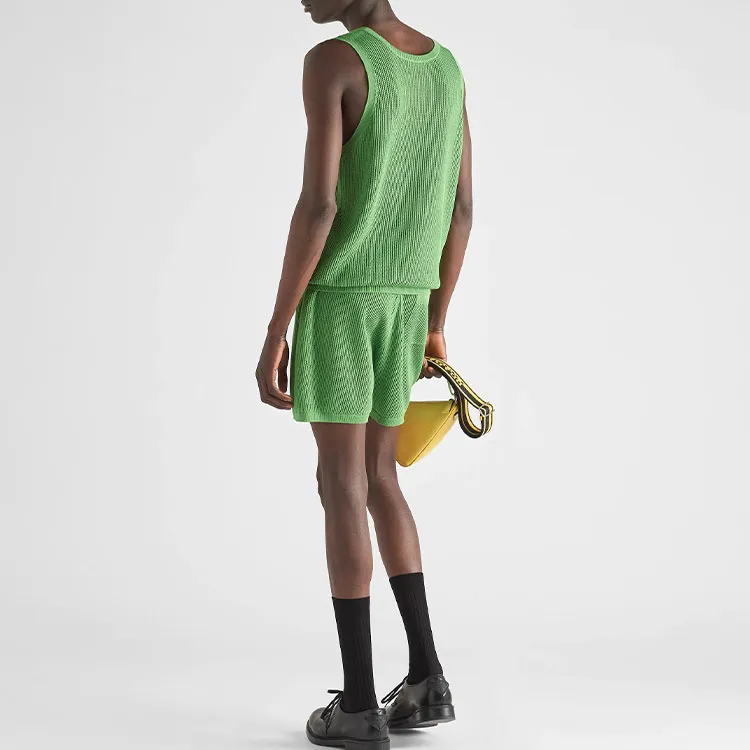 PRADA Tank Tops Men Green-2