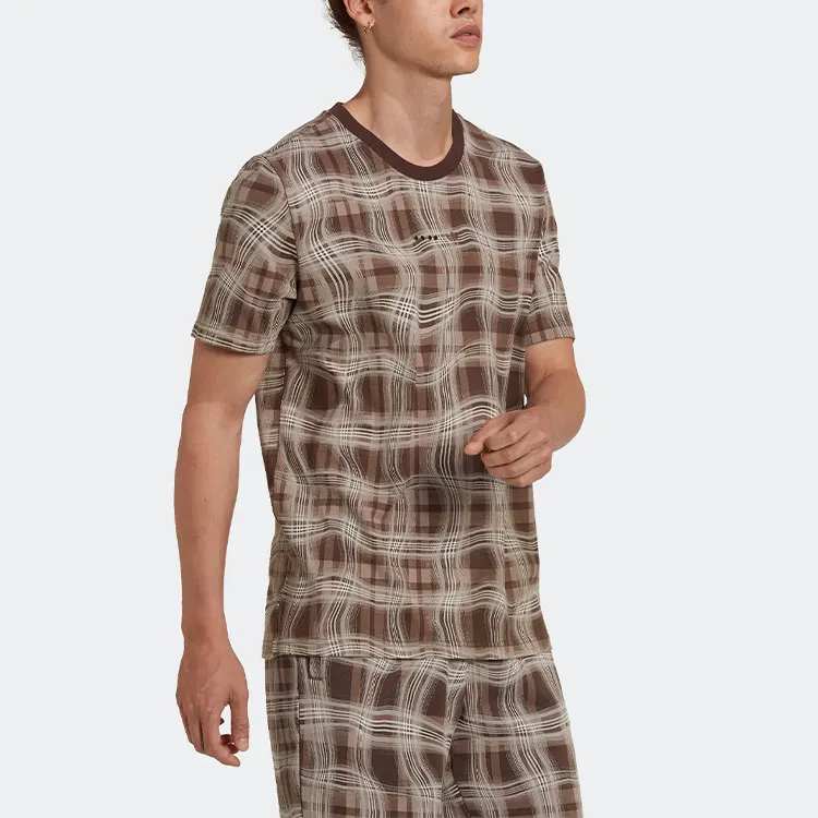 Adidas Originals REVEAL ALLOVER T Shirts Men Pink Brown-3