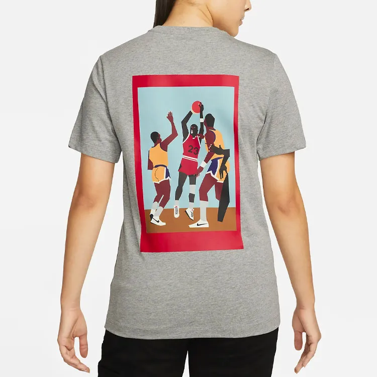 JORDAN X Nina Chanel Abney T shirt Grey-4