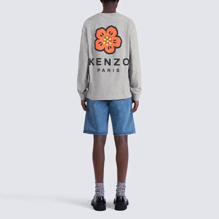 KENZO Boke Flower Series T Shirt Men's Pearl Gray-3