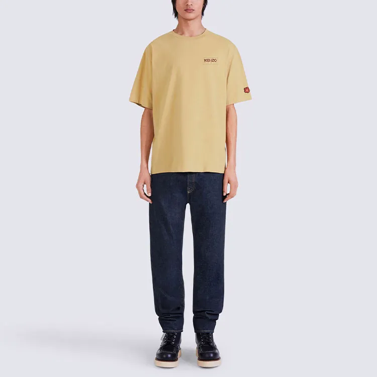 KENZO x Nigo Boke Flower Series FW22 T Shirt Men's Earth Yellow-2