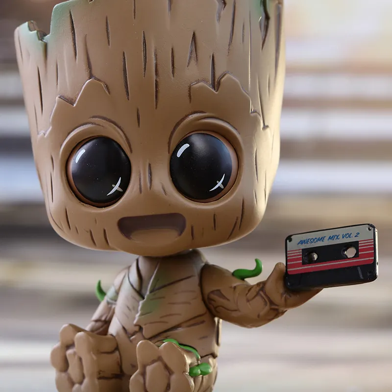 Hot Toys COSBABY Collection Groot Guardians Of The Galaxy Remastered Movienex Original Version Chibi Figures 10cm-1