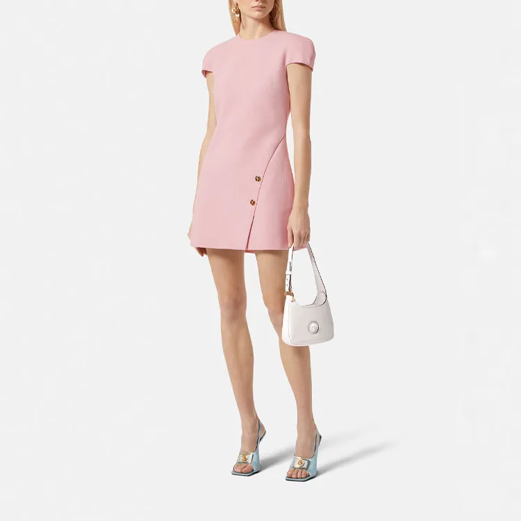 VERSACE Short-Sleeved Dresses Women's Pink-1