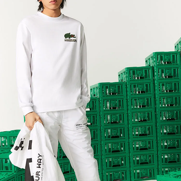 LACOSTE x Minecraft SS22 T Shirt Unisex White-2