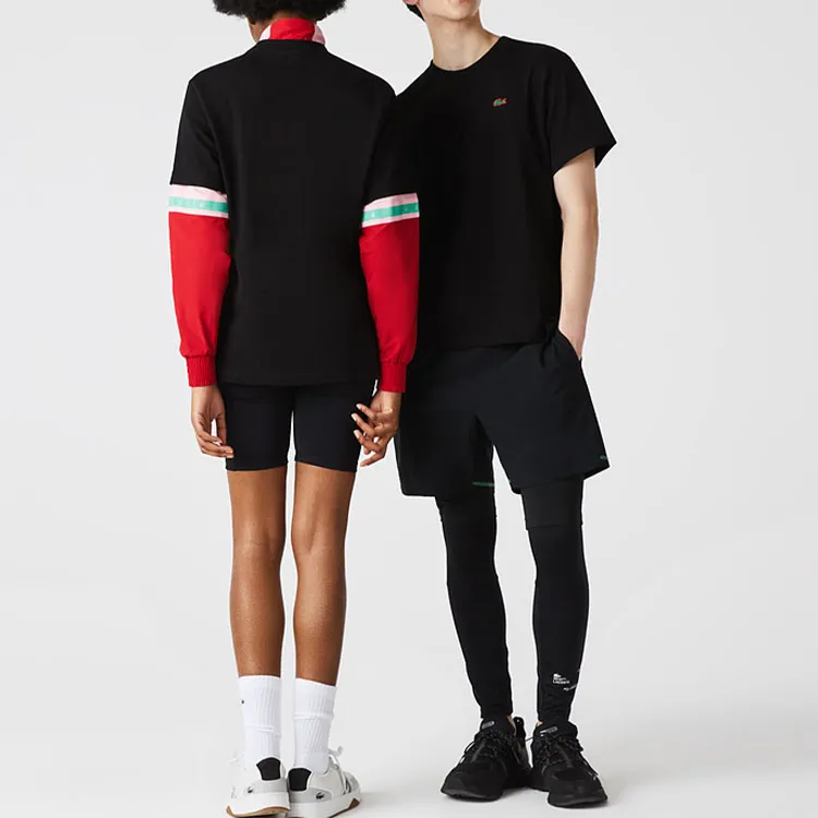 LACOSTE SS22 T Shirt Unisex Black-3