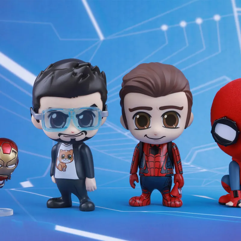 Hot Toys Spider Man Cosb370 Hero Returns Custom Battle Armor Set Chibi Figures 3.5cm-1