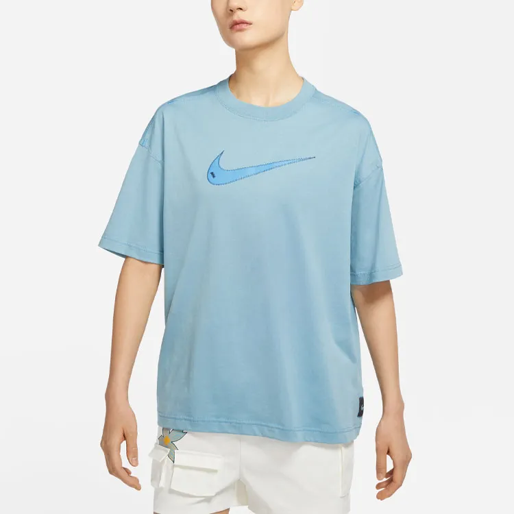 Nike Sportswear Swoosh Women's Short-Sleeve Top 'University Blue'-2