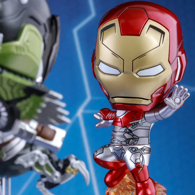 Hot Toys Spider Man Cosb371 Hero Returns Iron Man Mark 47 And The Vulture Chibi Figures 3.5cm-1