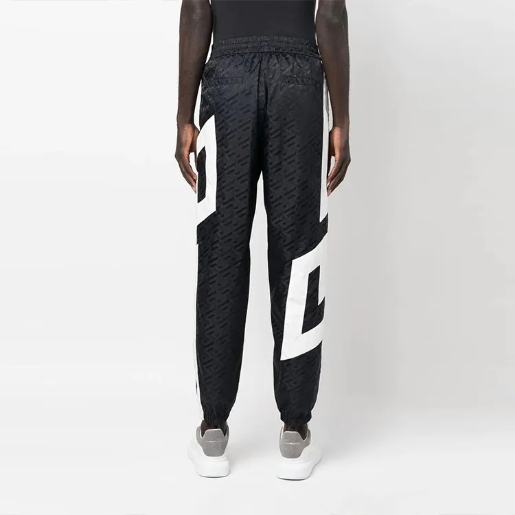VERSACE Logo Printed High Waist Track Pants-2