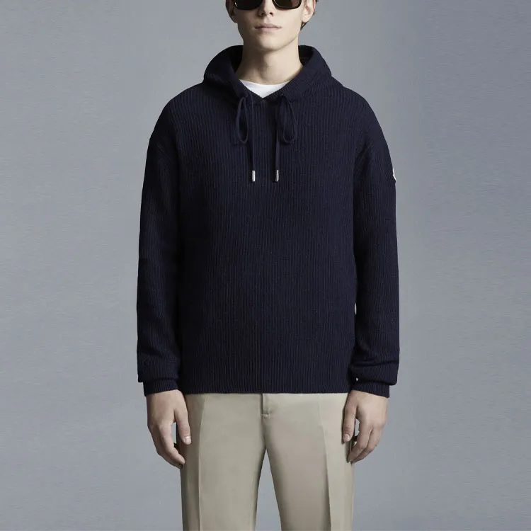 Moncler Wool And Cashmere Knit Hoodie-1