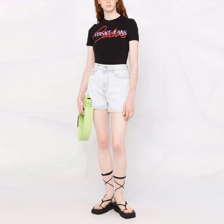 VERSACE JEANS COUTURE SS22 T Shirt Women's Black-2