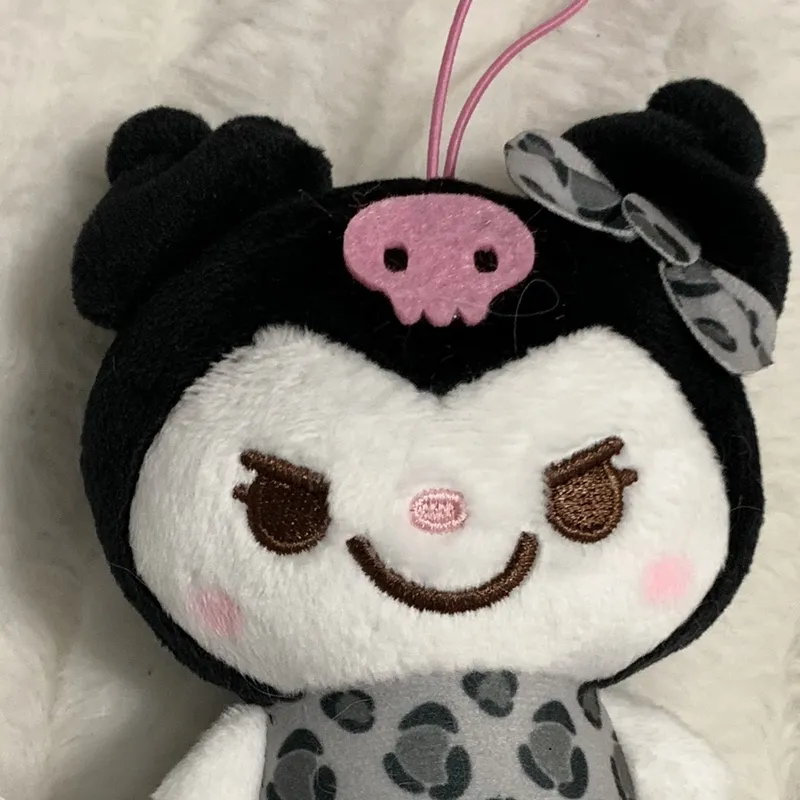 SEGA Kuromi Kuromi Leopard Print Dolls Plush Doll 10cm Height-1