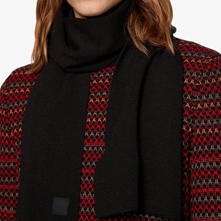 HUGO BOSS Knit Scarves Unisex Black-3