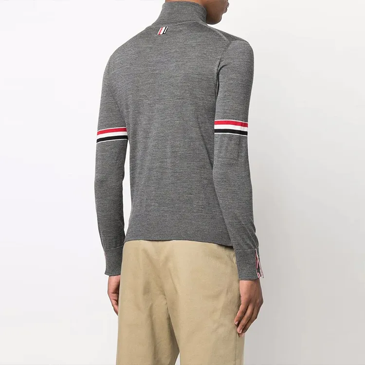 THOM BROWNE RWB stripe Roll neck Jumper-1