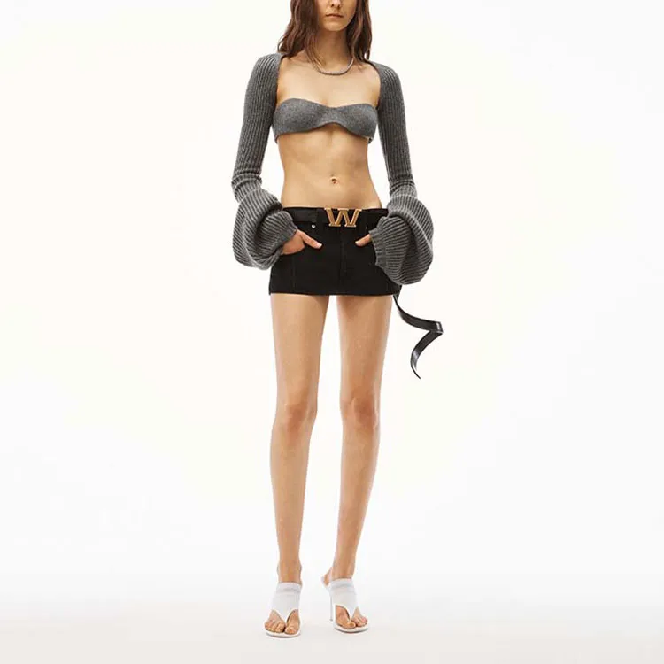 Alexander Wang Denim Shorts Women's Black-1