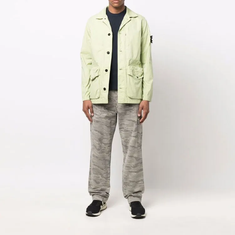 STONE ISLAND Compass appliqué Cotton blend Jumper-1