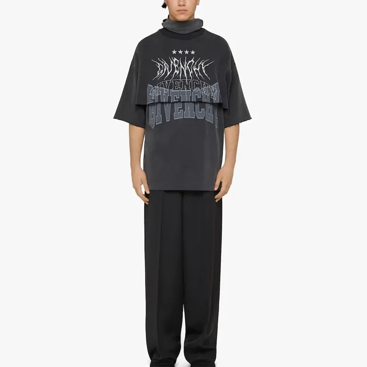 Givenchy Layered Graphic T shirt With Balaclava-2