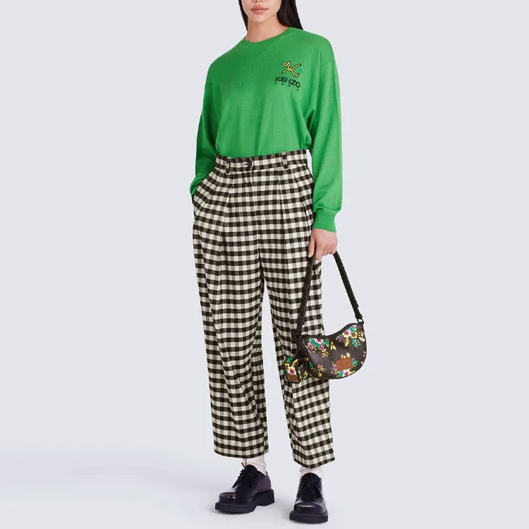KENZO Checkerboard print Culotte length Trousers-2