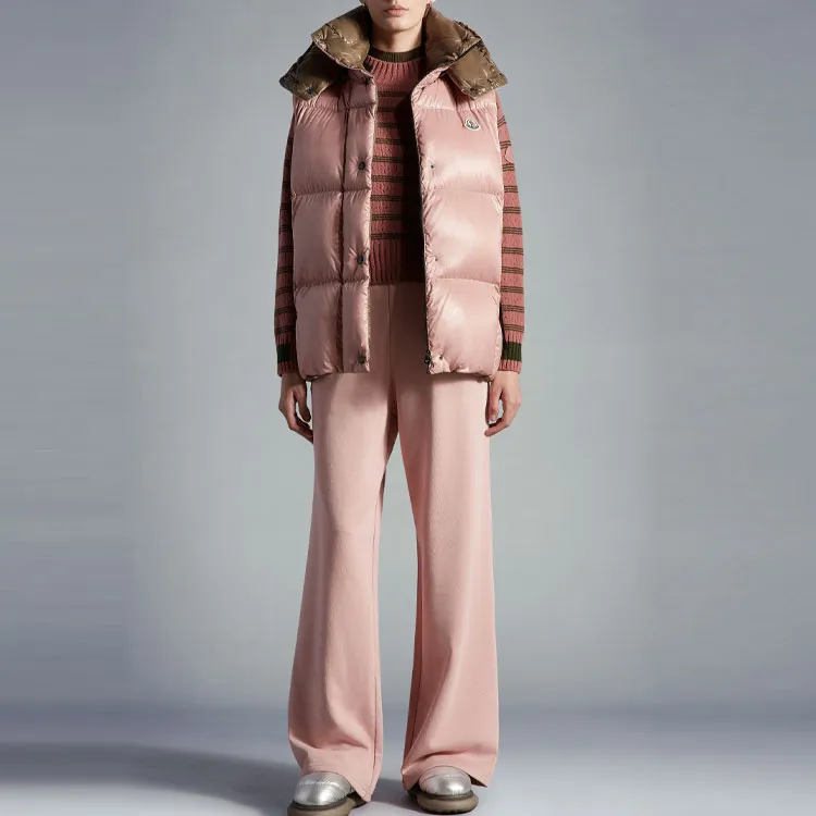Moncler Luzule Series FW22 Vest Women's Pink-1