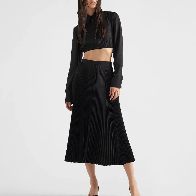 PRADA Crop Tops Women's Black-2
