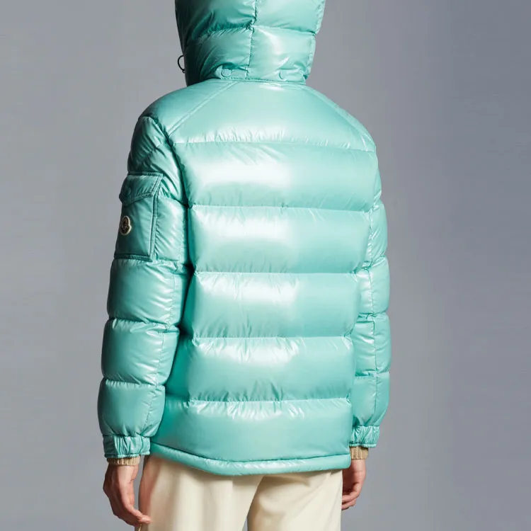 Moncler Mel Series FW22 Down Jacket Women's Aqua Green-3