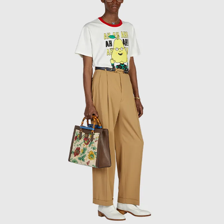 GUCCI T Shirts Unisex Beige-4