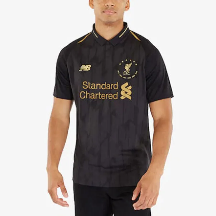 New Balance Polo Shirts Men Black-2